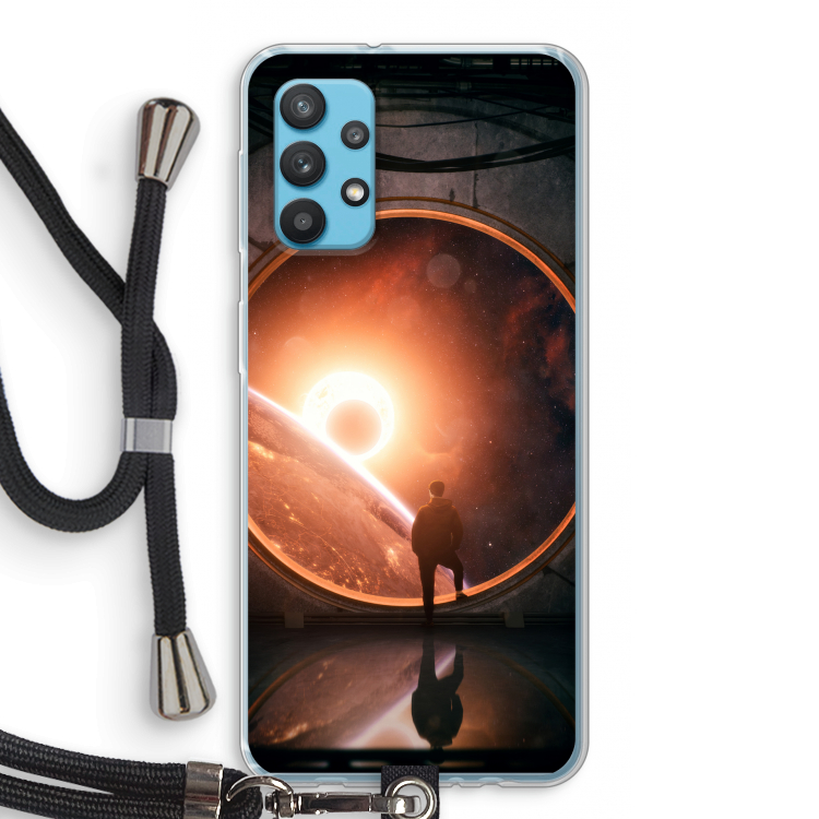 Ephemeral: Samsung Galaxy A32 4G Transparant Hoesje met koord