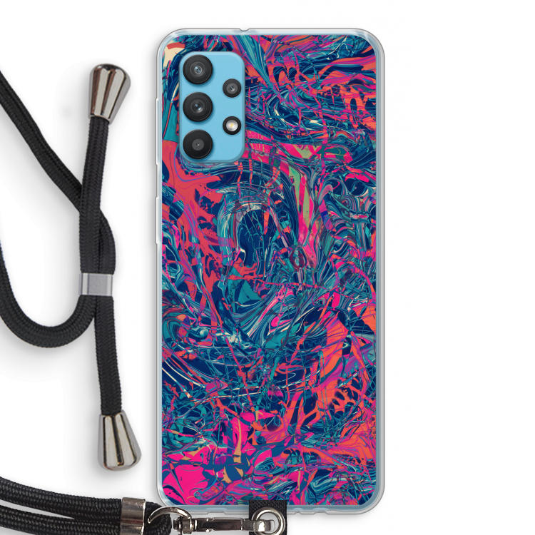 Sleeping Dreams: Samsung Galaxy A32 4G Transparant Hoesje met koord