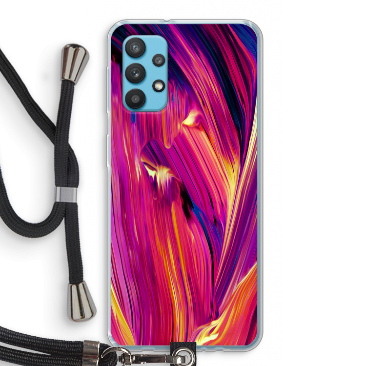 Phoenix: Samsung Galaxy A32 4G Transparant Hoesje met koord