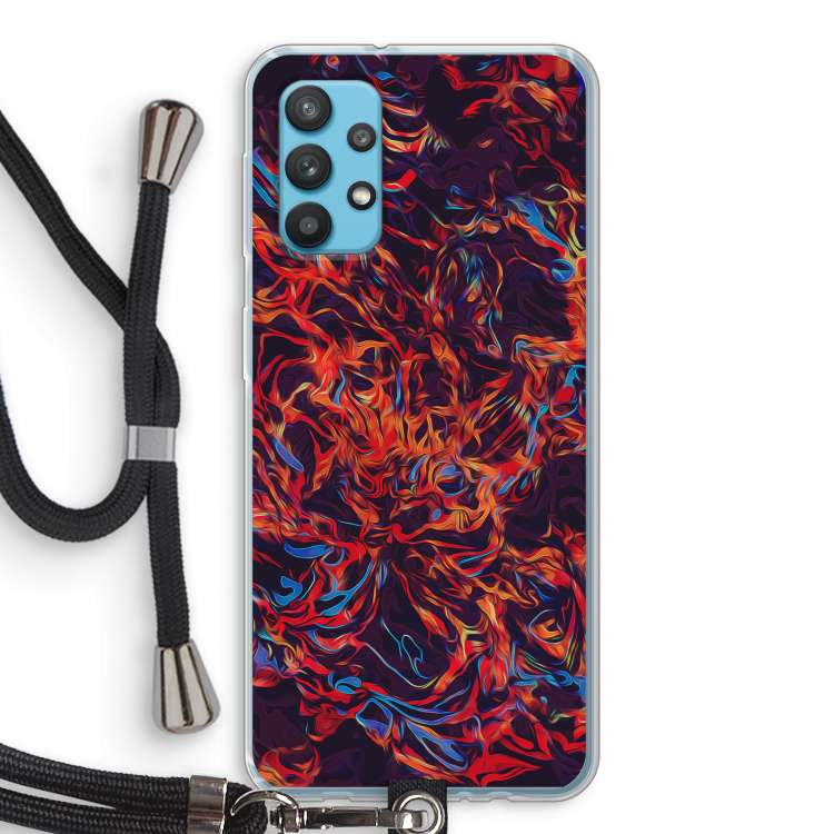 Lucifer: Samsung Galaxy A32 4G Transparant Hoesje met koord