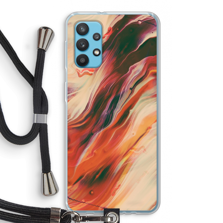 Forgotten Lands: Samsung Galaxy A32 4G Transparant Hoesje met koord