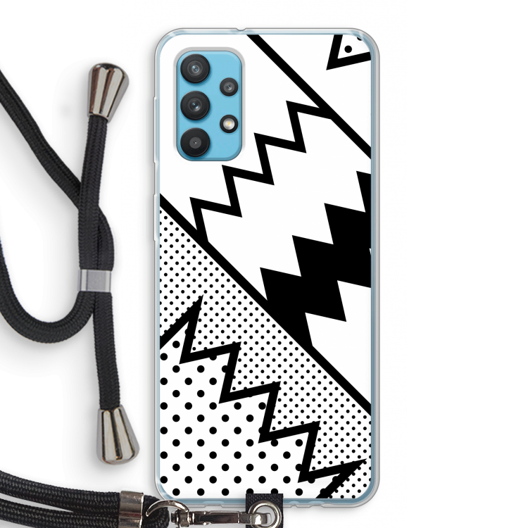 Pop Art #5: Samsung Galaxy A32 4G Transparant Hoesje met koord