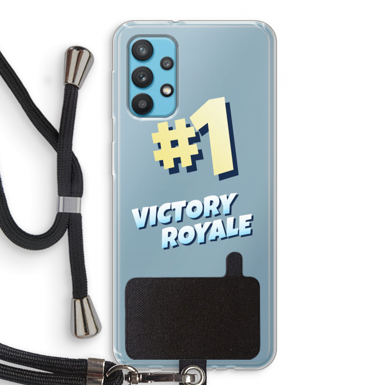 Victory Royale: Samsung Galaxy A32 4G Transparant Hoesje met koord