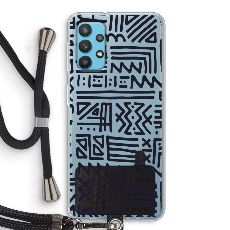 Marrakech print: Samsung Galaxy A32 4G Transparant Hoesje met koord