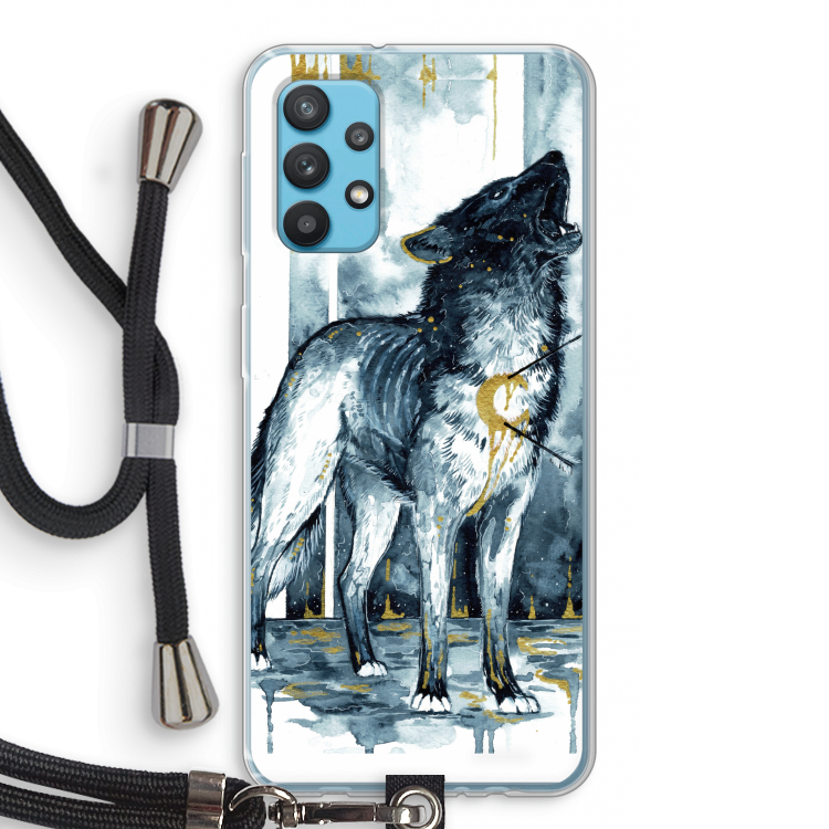 Bleeding Soul: Samsung Galaxy A32 4G Transparant Hoesje met koord