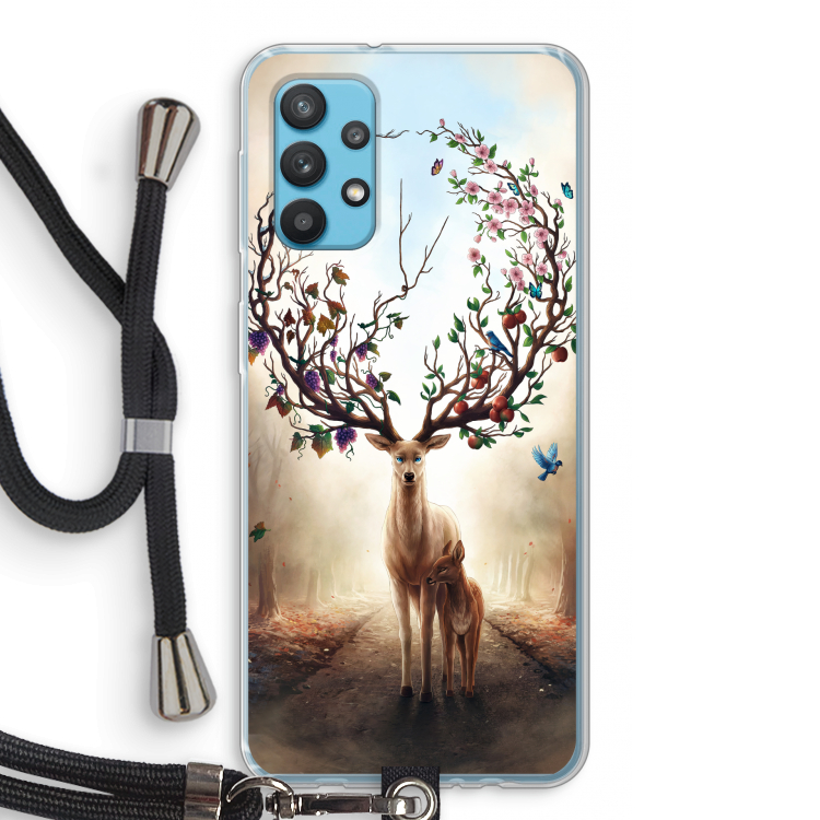 Seasons Change: Samsung Galaxy A32 4G Transparant Hoesje met koord