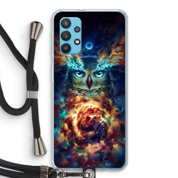 Aurowla: Samsung Galaxy A32 4G Transparant Hoesje met koord