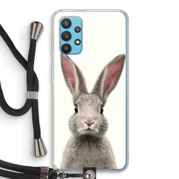 Daisy: Samsung Galaxy A32 4G Transparant Hoesje met koord