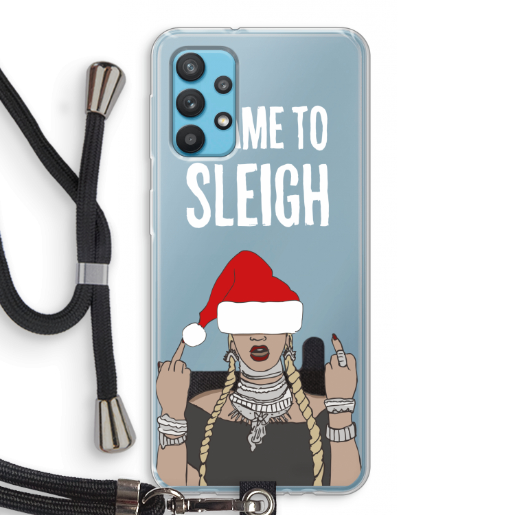 Came To Sleigh: Samsung Galaxy A32 4G Transparant Hoesje met koord