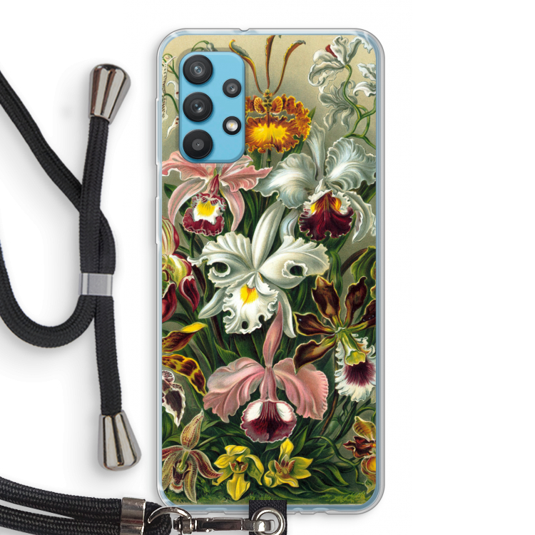 Haeckel Orchidae: Samsung Galaxy A32 4G Transparant Hoesje met koord