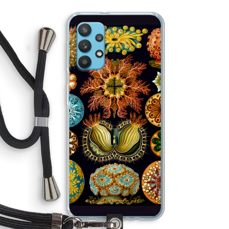 Haeckel Ascidiae: Samsung Galaxy A32 4G Transparant Hoesje met koord
