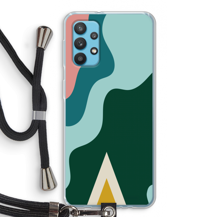 Noor B: Samsung Galaxy A32 4G Transparant Hoesje met koord