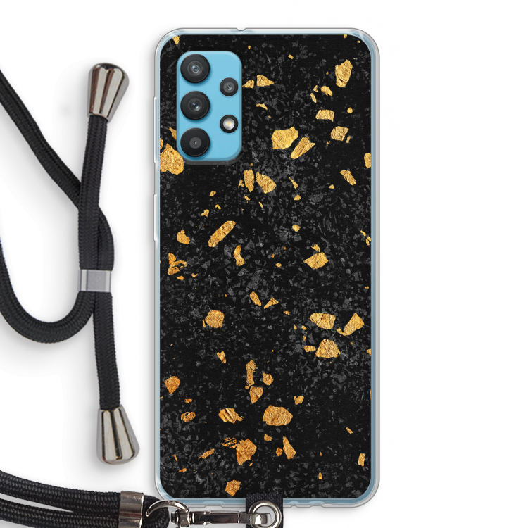 Terrazzo N°7: Samsung Galaxy A32 4G Transparant Hoesje met koord