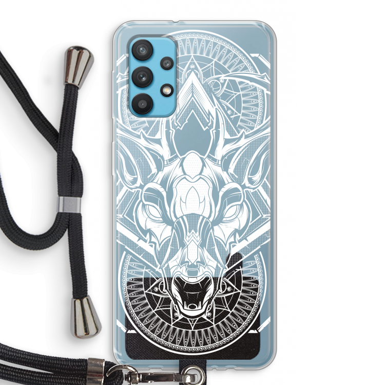 Oh Deer: Samsung Galaxy A32 4G Transparant Hoesje met koord