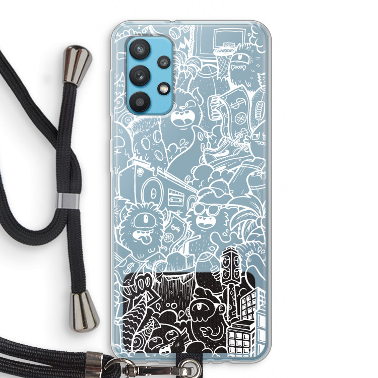 Vexx City #2: Samsung Galaxy A32 4G Transparant Hoesje met koord
