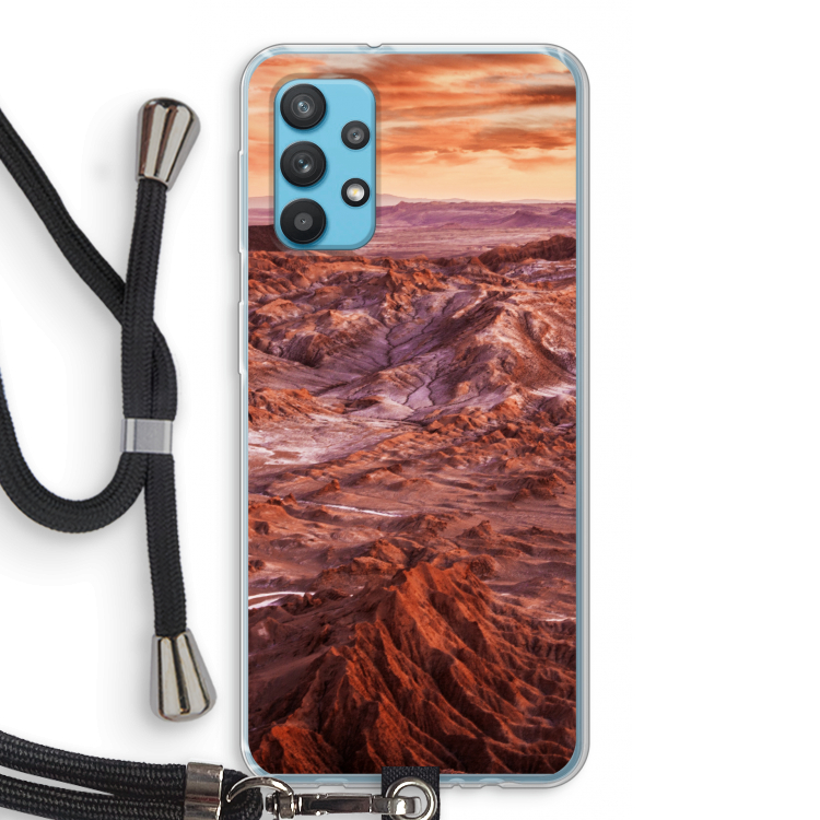 Mars: Samsung Galaxy A32 4G Transparant Hoesje met koord