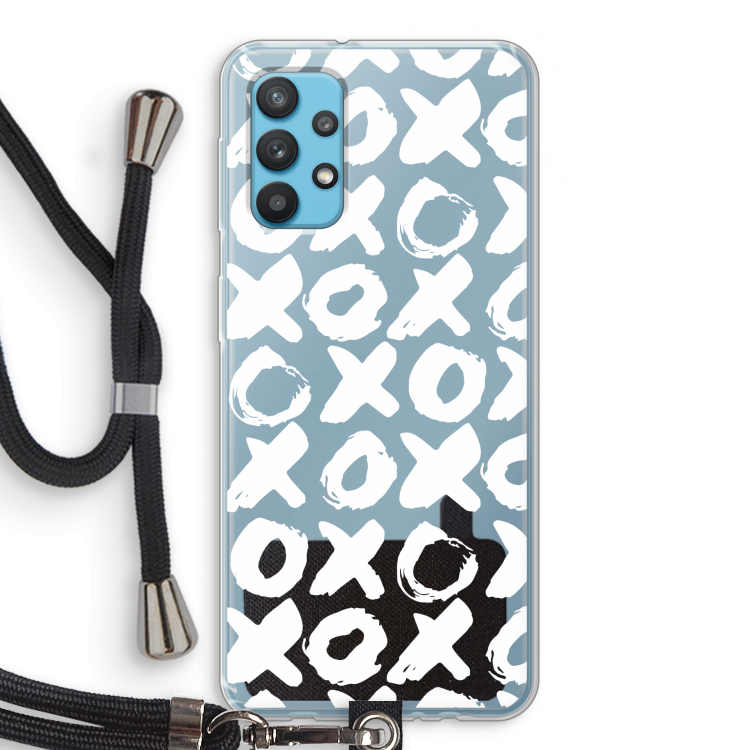XOXO: Samsung Galaxy A32 4G Transparant Hoesje met koord
