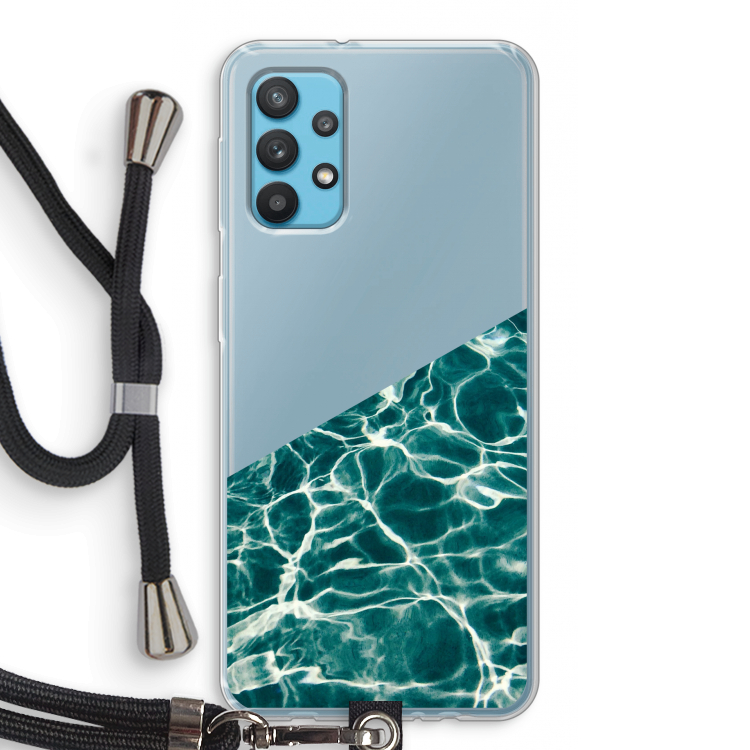 Weerkaatsing water: Samsung Galaxy A32 4G Transparant Hoesje met koord