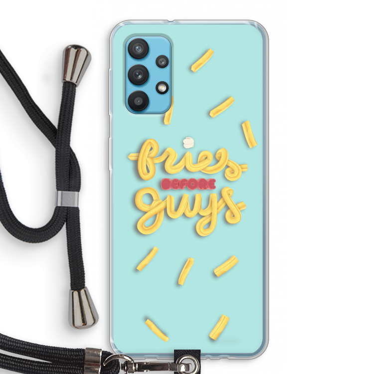 Always fries: Samsung Galaxy A32 4G Transparant Hoesje met koord