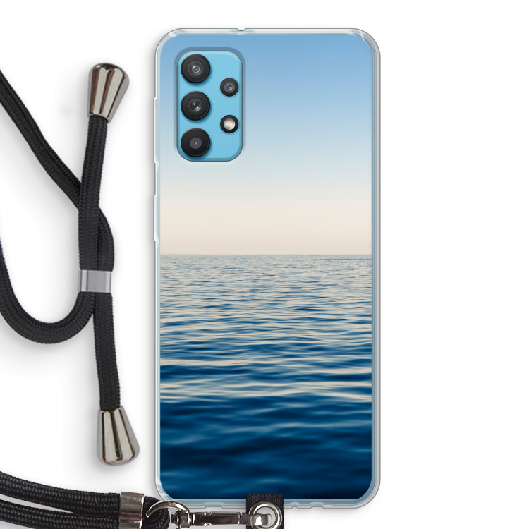 Water horizon: Samsung Galaxy A32 4G Transparant Hoesje met koord