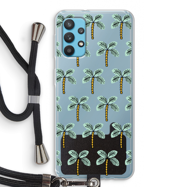Paradise: Samsung Galaxy A32 4G Transparant Hoesje met koord