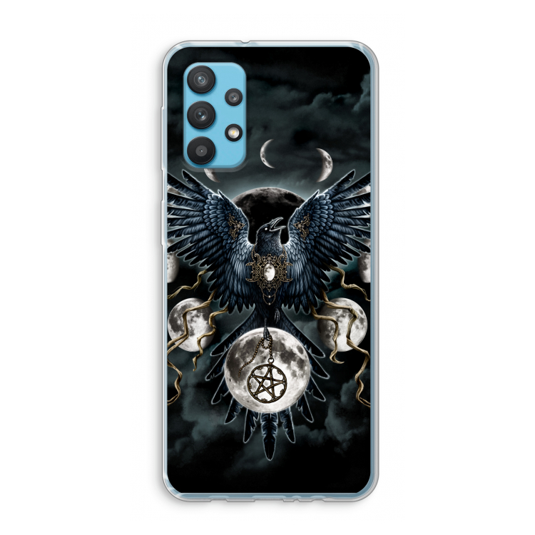 Sinister Wings: Samsung Galaxy A32 4G Transparant Hoesje