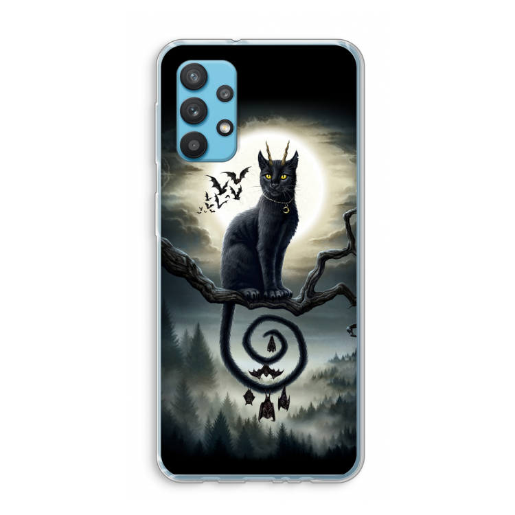 Moonlight Companions: Samsung Galaxy A32 4G Transparant Hoesje