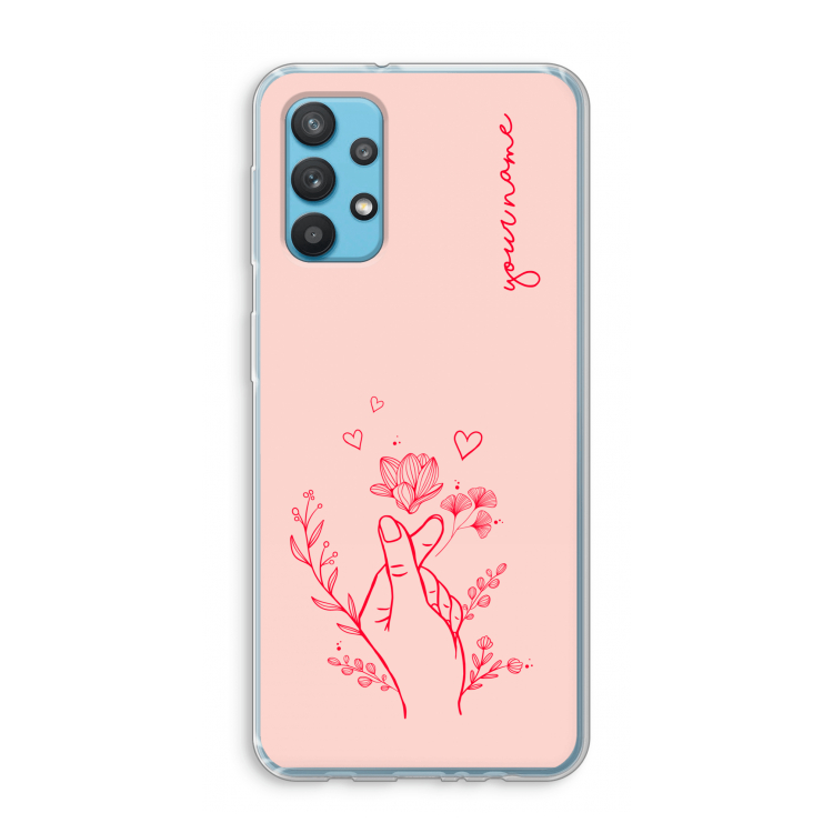 Giving Flowers: Samsung Galaxy A32 4G Transparant Hoesje