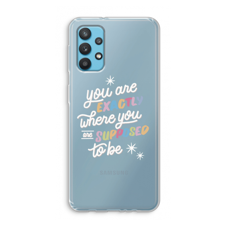 Right Place: Samsung Galaxy A32 4G Transparant Hoesje