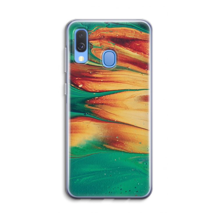 Green Inferno: Samsung Galaxy A40 Transparant Hoesje
