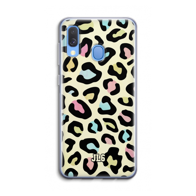 Leopard pattern: Samsung Galaxy A40 Transparant Hoesje