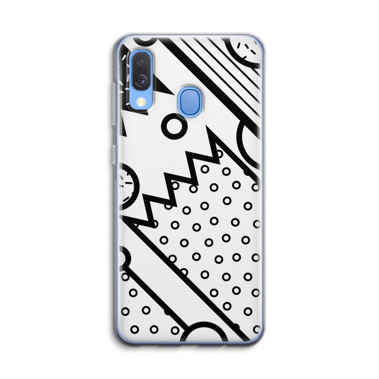 Pop Art #4: Samsung Galaxy A40 Transparant Hoesje
