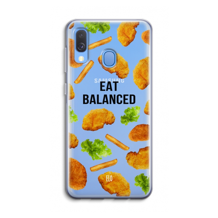 Eat Balanced: Samsung Galaxy A40 Transparant Hoesje
