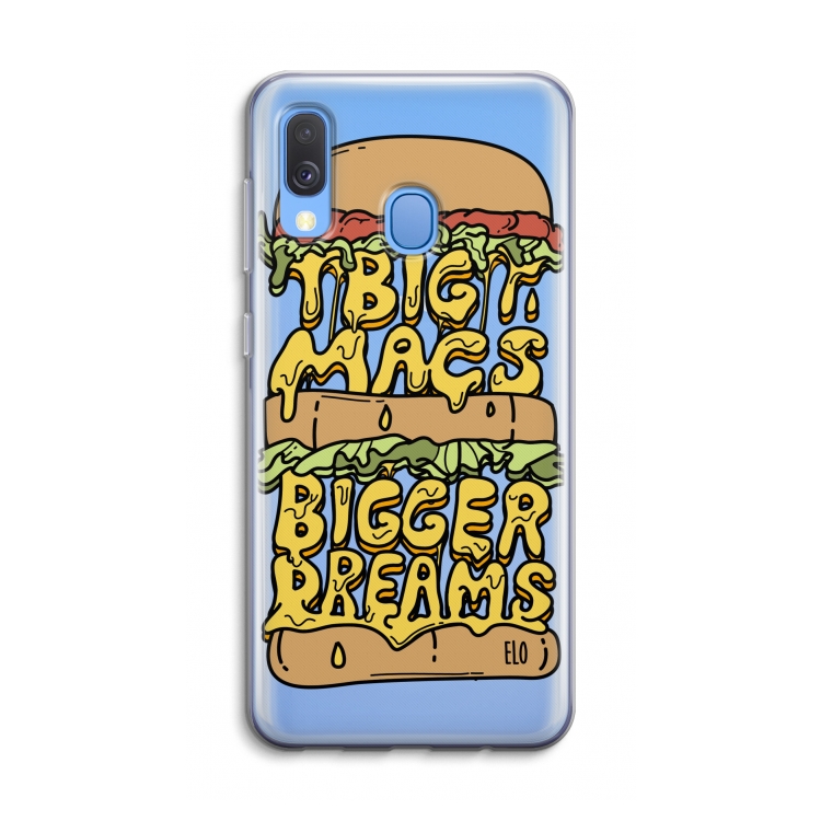 Big Macs Bigger Dreams: Samsung Galaxy A40 Transparant Hoesje