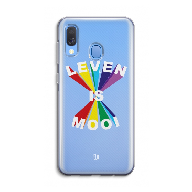 Het Leven Is Mooi: Samsung Galaxy A40 Transparant Hoesje