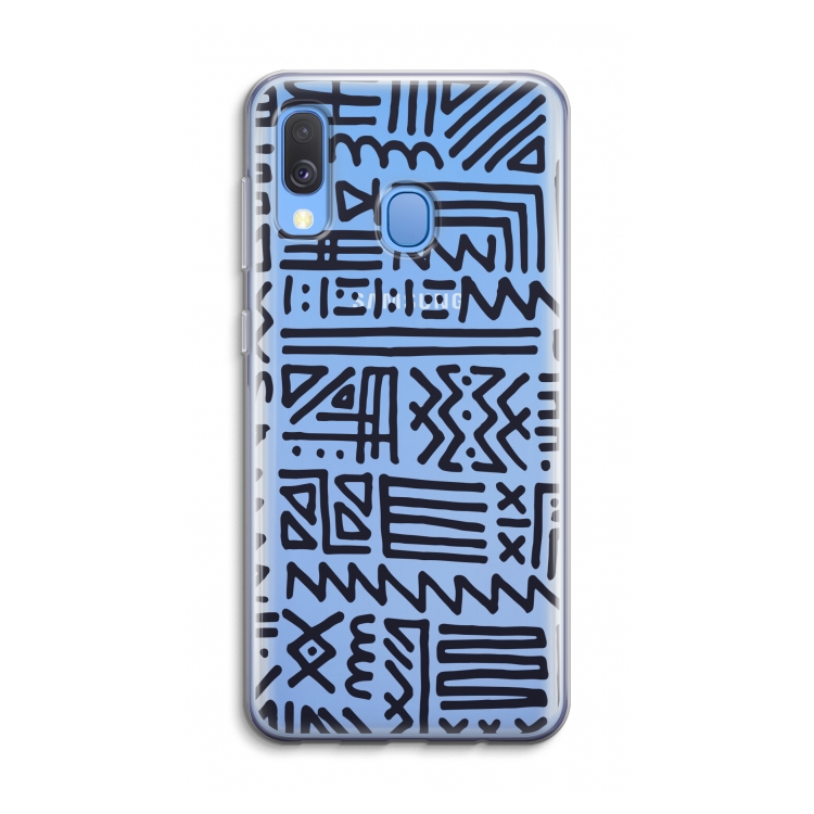 Marrakech print: Samsung Galaxy A40 Transparant Hoesje