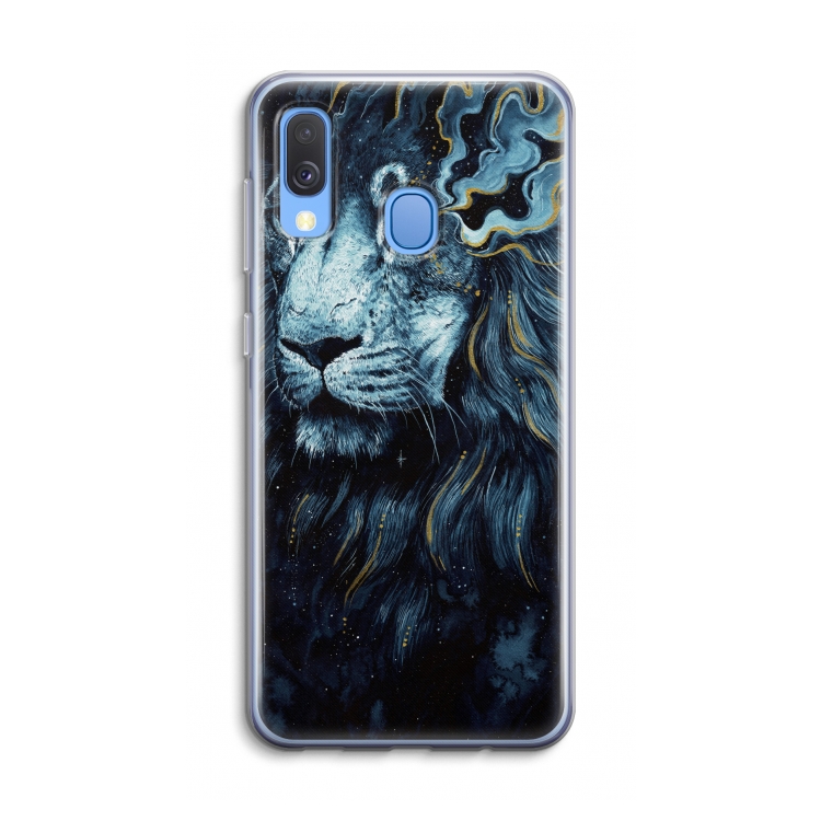 Darkness Lion: Samsung Galaxy A40 Transparant Hoesje