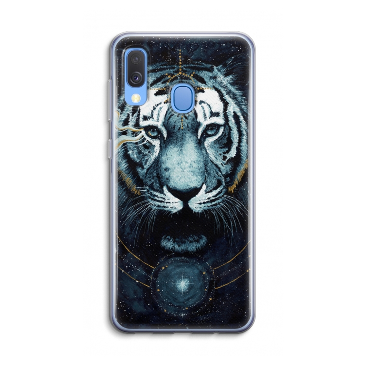 Darkness Tiger: Samsung Galaxy A40 Transparant Hoesje