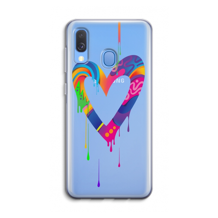 Melts My Heart: Samsung Galaxy A40 Transparant Hoesje
