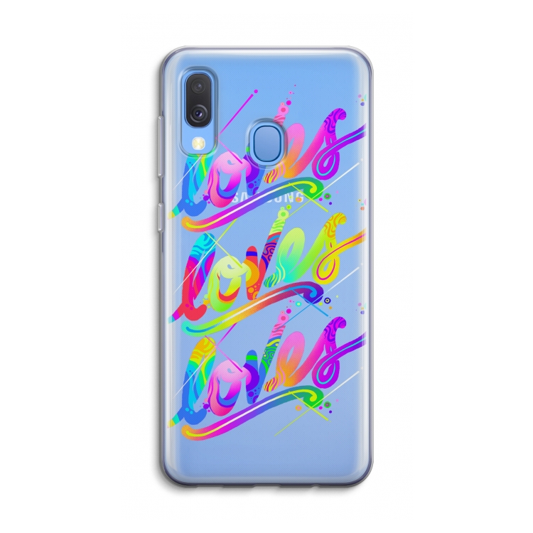 Loves: Samsung Galaxy A40 Transparant Hoesje