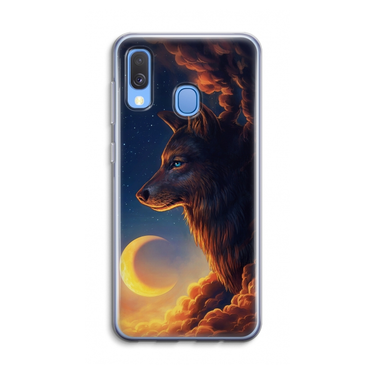 Night Guardian: Samsung Galaxy A40 Transparant Hoesje