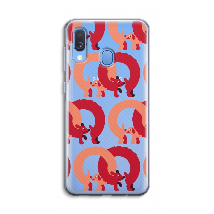 Dogs: Samsung Galaxy A40 Transparant Hoesje