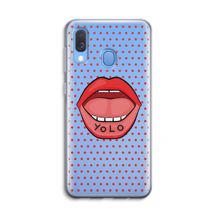 Yolo Denise: Samsung Galaxy A40 Transparant Hoesje