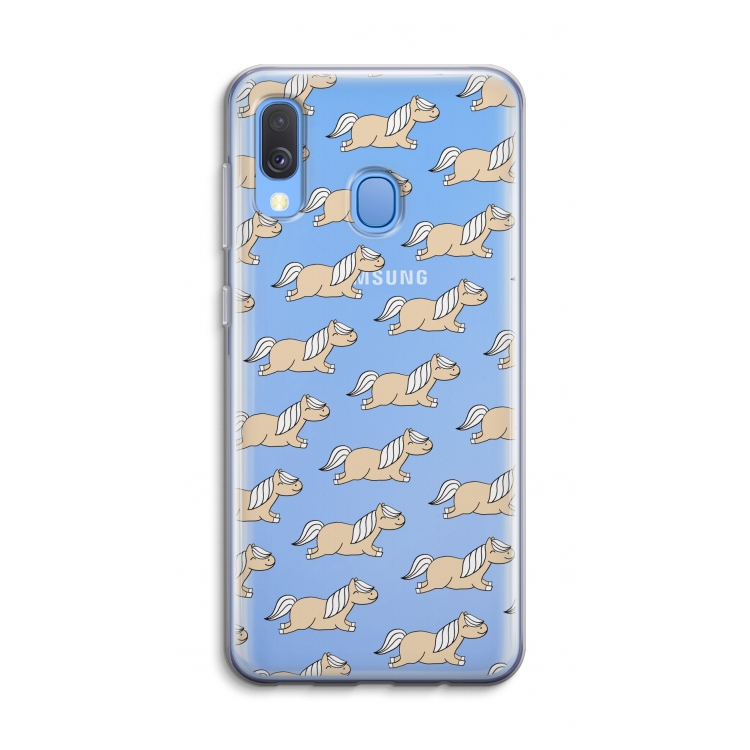 Ponys: Samsung Galaxy A40 Transparant Hoesje