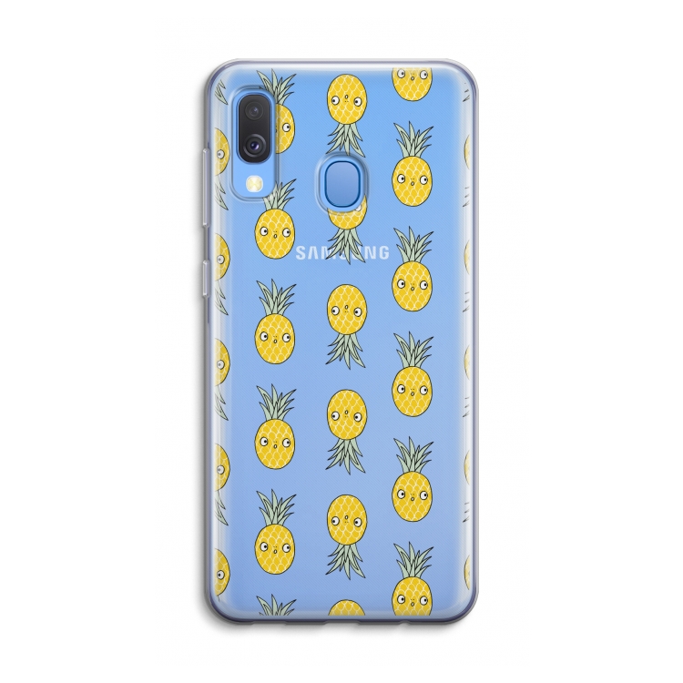 Ananas: Samsung Galaxy A40 Transparant Hoesje
