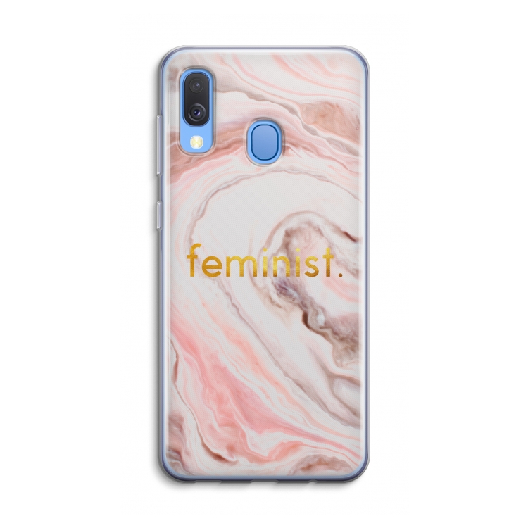 Feminist: Samsung Galaxy A40 Transparant Hoesje