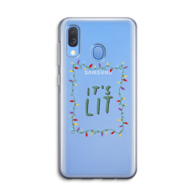 It's Lit: Samsung Galaxy A40 Transparant Hoesje