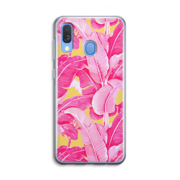 Pink Banana: Samsung Galaxy A40 Transparant Hoesje