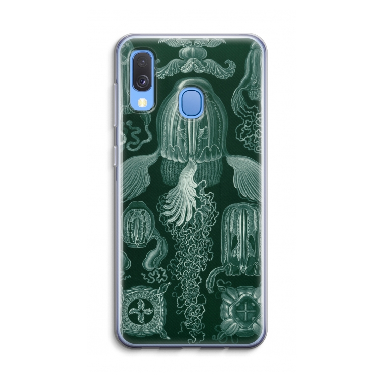 Haeckel Cubomedusae: Samsung Galaxy A40 Transparant Hoesje