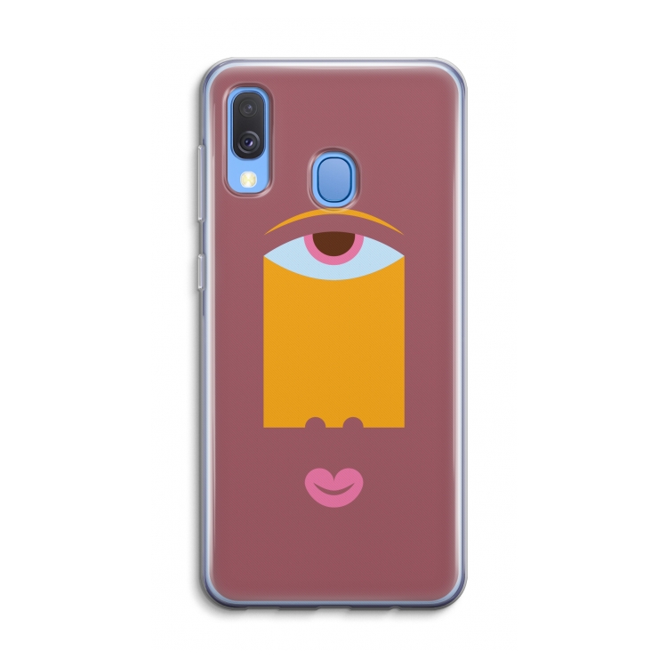 Mono V: Samsung Galaxy A40 Transparant Hoesje
